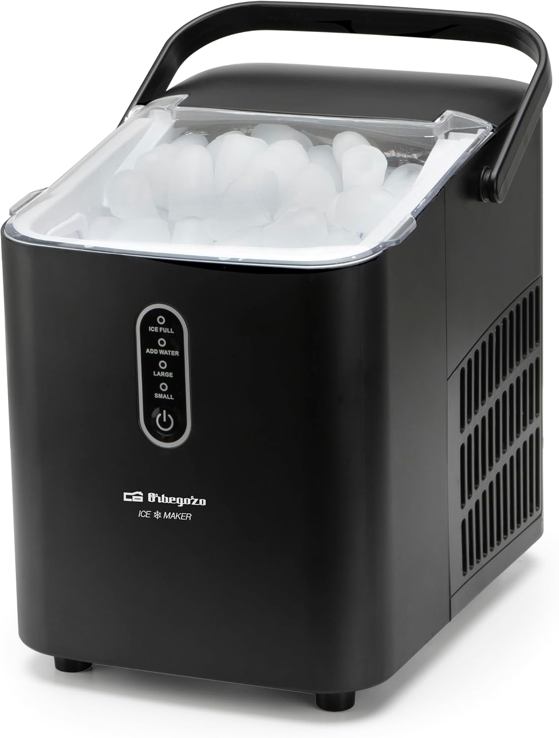 Orbegozo MHH 1200 Eismaschine Eiswürfelmaschine, 120 W, 1 l, Schwarz