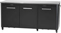 Cozze 180 × 60 × 90 cm Outdoor-Tisch, Edelstahl & Schwarz, Mobilität & Stil, Geeignet für Außenbereichs-Events