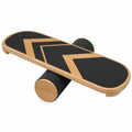 Balance Board mit Anti-Rutsch-Design, Schwarz/Natur