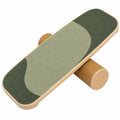 Balance-Board Holz Anti-Rutsch Oberfläche Olivgrün