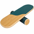 Balance Board Holz, Gleichgewichtstraining Grün/Natur