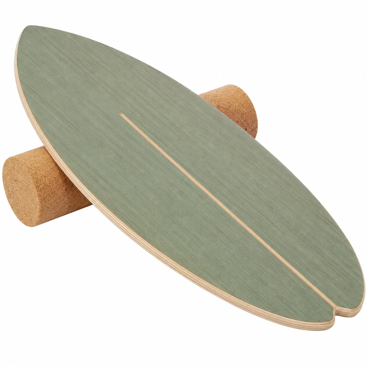 Grünes Balancebrett mit Rolle 80x30 cm