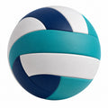 Volleyball Standardgröße Blau/Weiß/Türkis