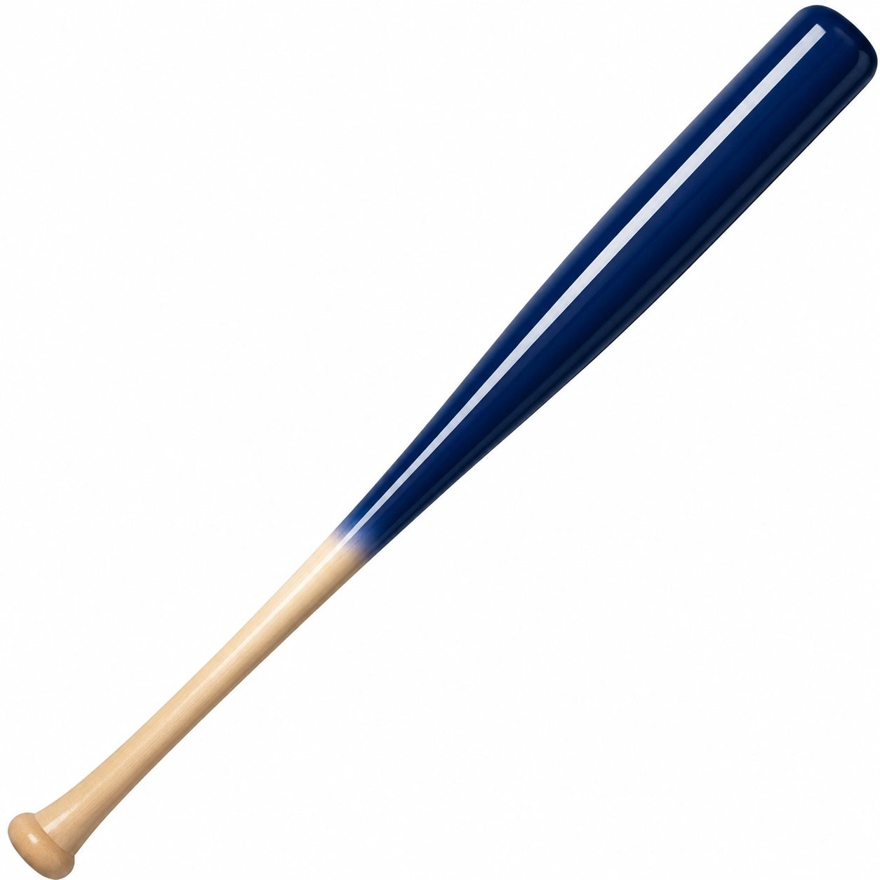 Baseballschläger aus Holz Blau/Naturholz 85 cm