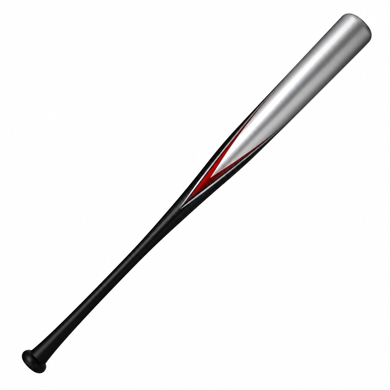 Baseballschläger Silber/Schwarz 34 Zoll