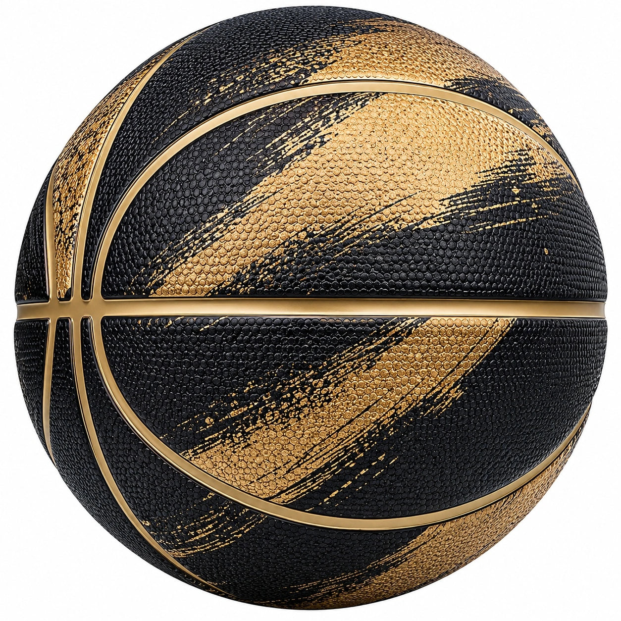 Schwarz-Goldener Outdoor-Basketball Größe 7