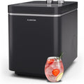 Klarstein IceCraft Eiswürfelmaschine, 12 kg/24 h, 150 W, Schwarz, 6-Min.-Eiswürfel, 2 Größen, Automatische Reinigung