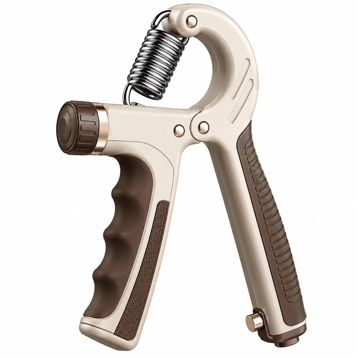 Einstellbarer Handgrifftrainer Beige/Braun, 5-60 kg Widerstand