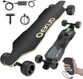 Qekud Elektro-Skateboard Fernbedienung Skateboards, bis 45 km/h und 35 km Reichweite, 4 Fahrstufen, 1.100 W, für Erwachsene und Jugendliche