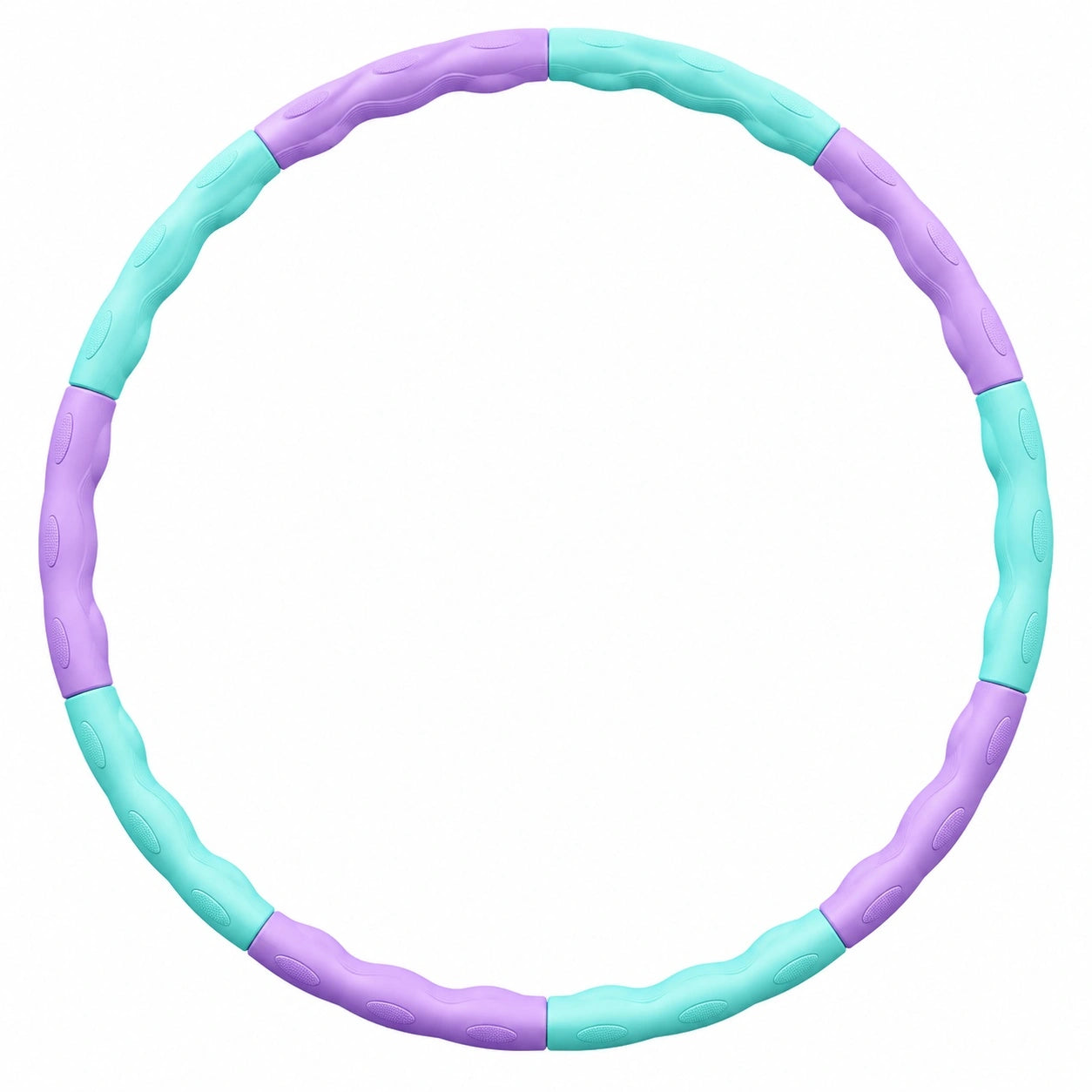 Abnehmbarer Hula-Hoop Reifen 100cm Lila/Mint