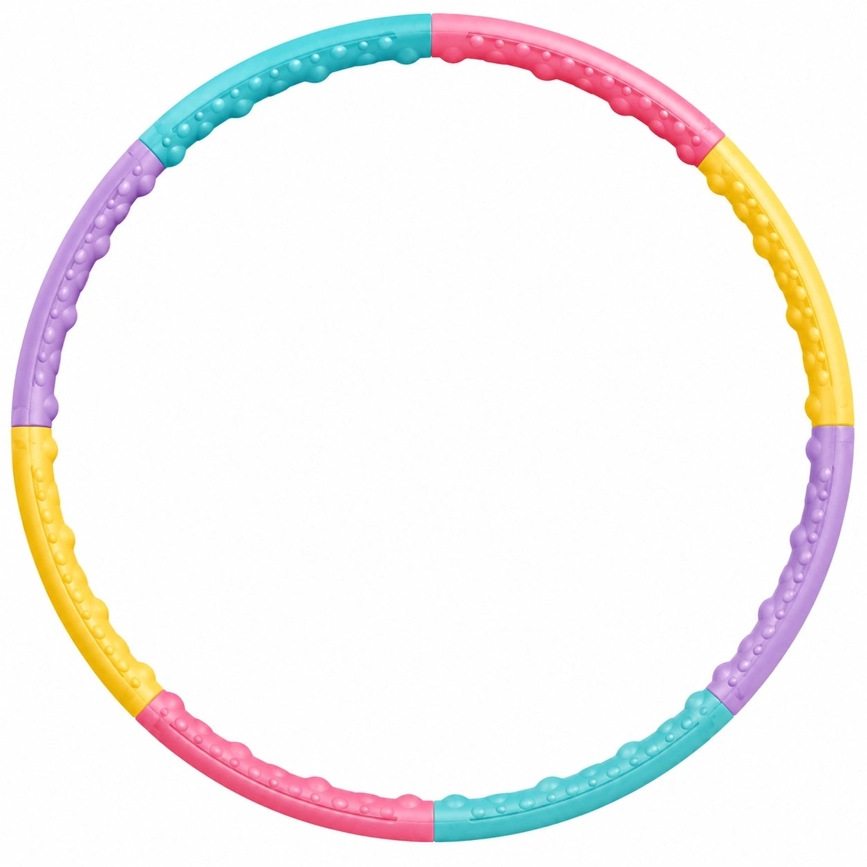 Hula-Hoop Reifen mit Massageeffekt, Bunt, 95 cm