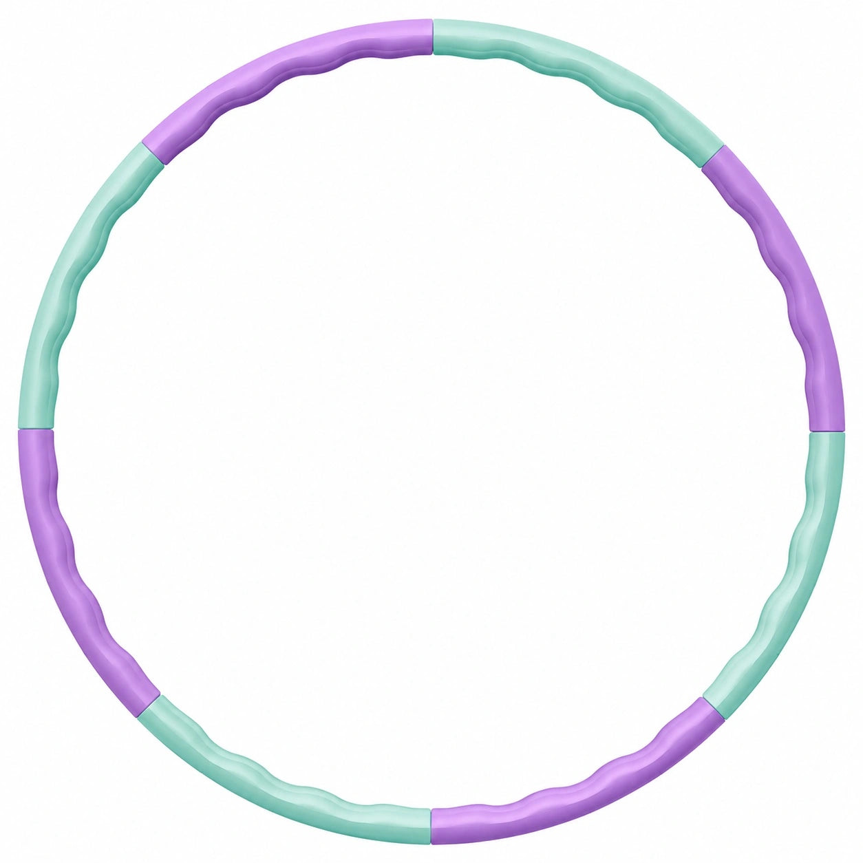 Hula-Hoop-Reifen Ø 100 cm abnehmbar Lila/Grün