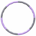 Fitness Hula-Hoop Reifen Lila/Grau, 100 cm, Abnehmbar