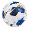 Fußball Trainingsball Weiß Blau Gold