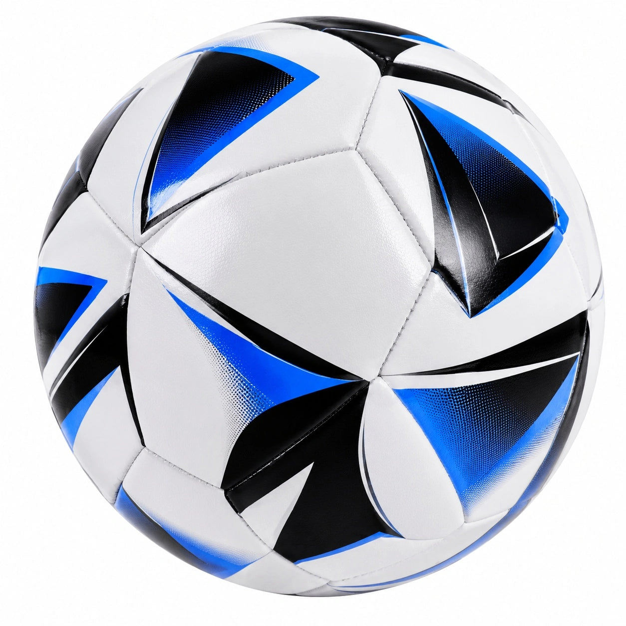 Fußball Weiß Schwarz Blau, Genäht, Umfang 69 cm
