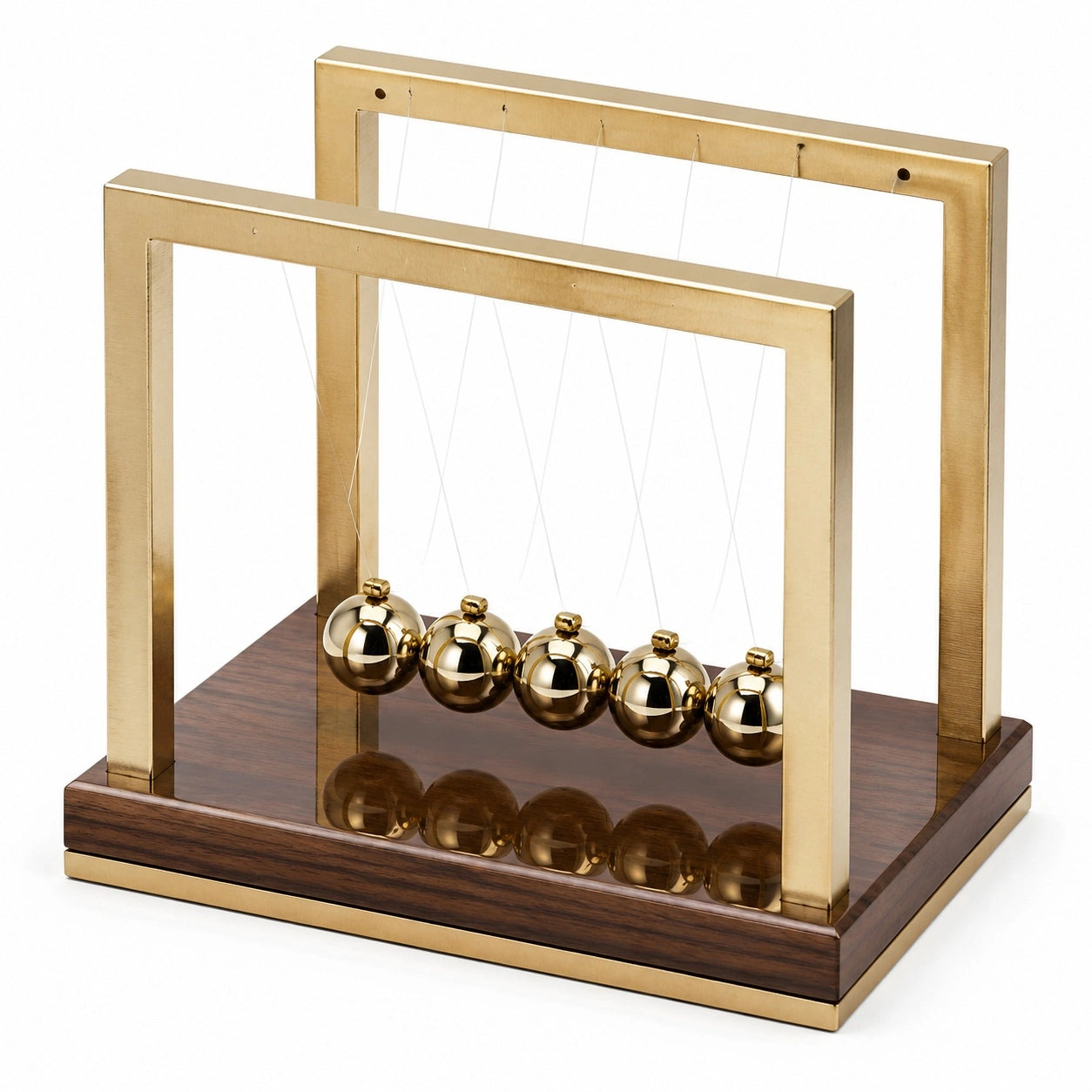 Goldenes Newton Pendel - Elegantes Schreibtischspielzeug