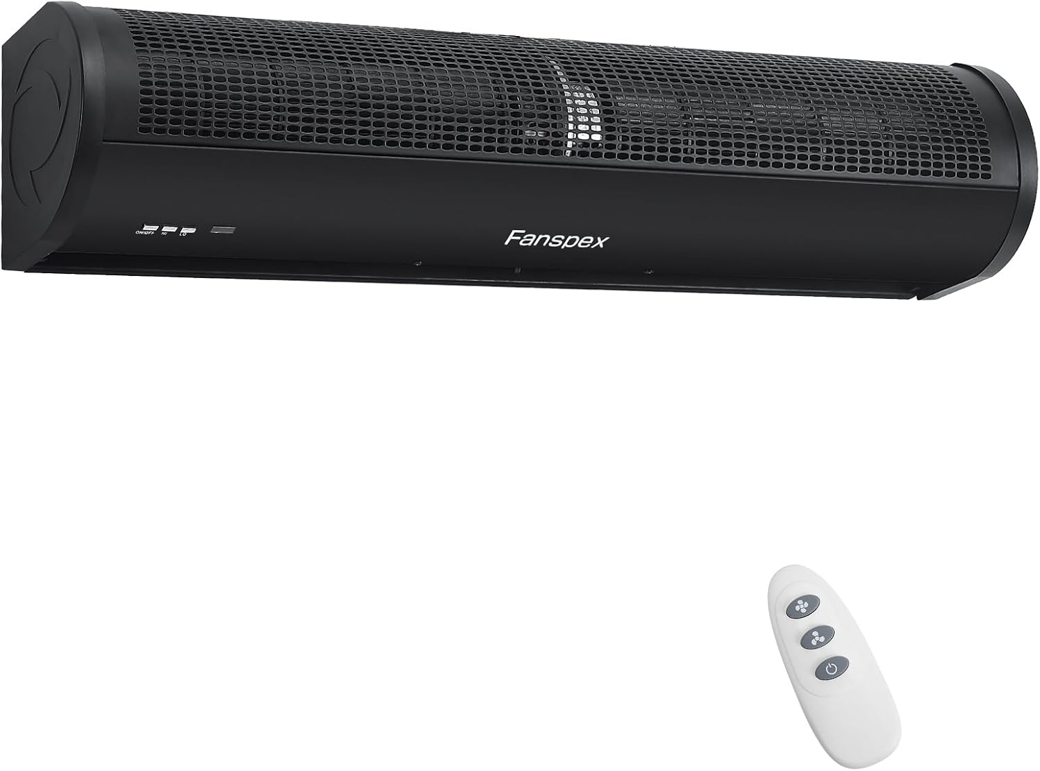 Fanspex 36' Wall Mounted Air Curtain, 120 W Low Consumption with Magnetic Door Switch, Black