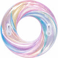Aufblasbarer Glitzer-Schwimmring in Regenbogenfarben