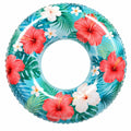 Aufblasbarer Schwimmring mit tropischem Blumenmuster - 90 cm