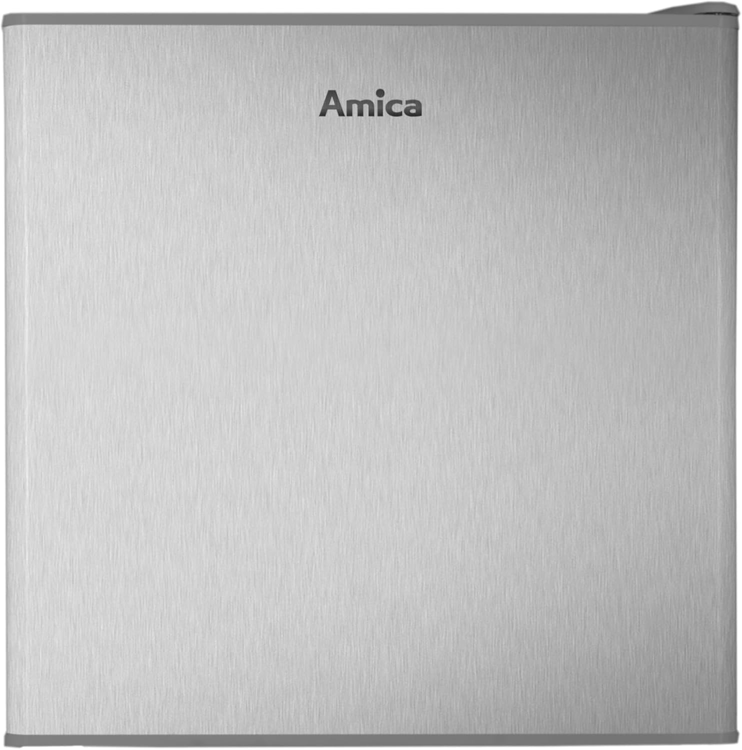 Amica 4‐Sterne‐Gefrierfach Mini-Gefrierschrank, 32L, 44, 5 cm, Silber
