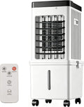 Kouamor 3-In-1 LuftküHlventilator Luftbefeuchter Mobile Klimaanlage, 60 Cm Tragbarer LuftküHler, 7, 5h Timer, 7, 5-h-Timer, 15l Wassertank