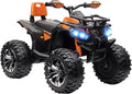 HOMCOM Elektro Quad für Kinder, 12 V 10 Ah Kinder Quad mit Vorwärts, Kinderfahrzeug mit Scheinwerfer 3-8 km/h, MP3-Musikplayer, Rückwärtsfunktion