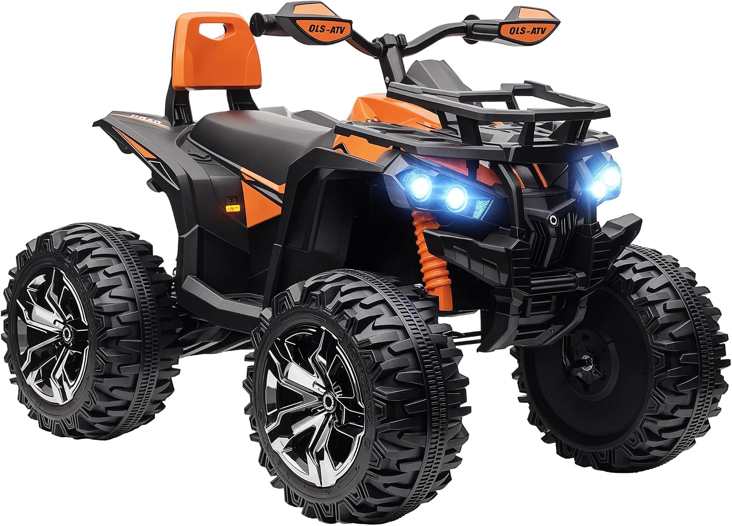 HOMCOM Elektro Quad für Kinder, 12 V 10 Ah Kinder Quad mit Vorwärts, Kinderfahrzeug mit Scheinwerfer 3-8 km/h, MP3-Musikplayer, Rückwärtsfunktion