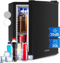 Klarstein Mini Kühlschrank für Zimmer, 30 l Mini-Kühlschrank für Getränke & Kosmetik, Kleiner Skincare Kühlschrank 5-15 °C, Kleine Minibar