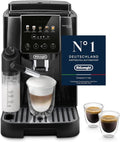 De'Longhi Magnifica Start, ECAM222.91.B, Schwarz, Perfetto Kaffeevollautomat mit LatteCrema-Milchaufschäumer, 5 One-Touch-Getränke, Cappuccino