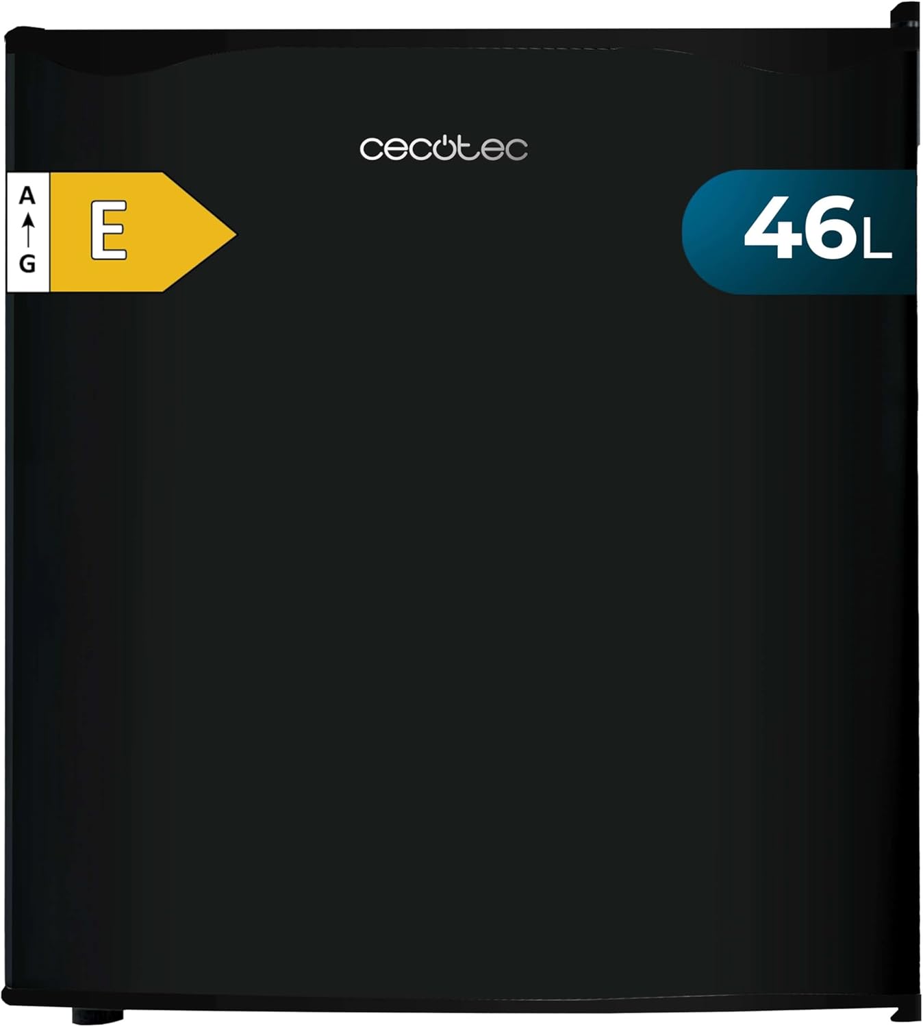 Cecotec Mini-Kühlschrank, 46 l Kühlschrank GrandCooler 20000 l SilentCompress Black. Höhe 48,7 cm, Breite 48 cm, Niedriger Energieverbrauch