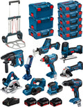 JG todotaladros BOSCH Professional 18 BK1002 GST Werkzeugakkus, 18 V, 125 V, 5, 0Ah, bürstenloser Motor, Blau/Rot/Schwarz
