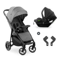 Hauck 2in1 Kinderwagen Set Shop N Care Travel Set inkl. Buggy und Babyschale ab Geburt bis 22 kg, Klein Zusammenklappbar, Liegefunktion, UV-Schutz 50+