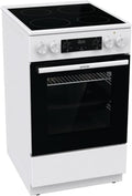 Gorenje GEC5C 41 WG Elektro-Standherd mit Glaskeramik-Kochfeld / 50 cm / 70 Liter/GentleClose/Schnellaufheizung/Pizzamodus 300