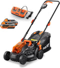 FUXTEC Akku Rasenmäher FX-E1RM20-SET 40 V 2 × 20 V • 33 cm Schnittbreite • 5fach Variable Schnitthöhe 25–65 mm • Ink.l 2 × 2 Ah Akku und