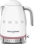 Smeg, Wasserkocher mit variabler Temperatur KLF04IDFEU 1,7 l, 2400 W, Mehrere Temperaturen, Waschbarer Kalkfilter, Automatische Sicherheitsabschaltung