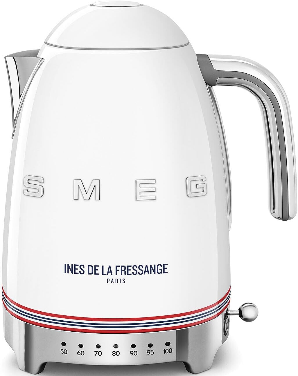 Smeg, Wasserkocher mit variabler Temperatur KLF04IDFEU 1,7 l, 2400 W, Mehrere Temperaturen, Waschbarer Kalkfilter, Automatische Sicherheitsabschaltung