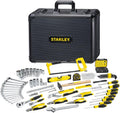 STANLEY 142-teiliges Werkzeug-Set, Inkl. Wasserpumpenzange, STMT98109-1, Schraubenschlüssel, Uvm., Im Wartungskoffer aus Aluminium