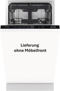 Gorenje GV561C10 Vollintegrierbar Geschirrspüler/45 cm/5 Programme/10 Maßgedecke/15 Min Schnellwaschgang/MultiClack/Warmwasseranschluss/Dritter