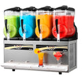 VEVOR Slush Maschine 4 × 12 l, Slusheis Eisbereiter 1650 W, Kein Eis Nötig, Elektrische Margarita-Maschine mit Selbstreinigungsfunktion