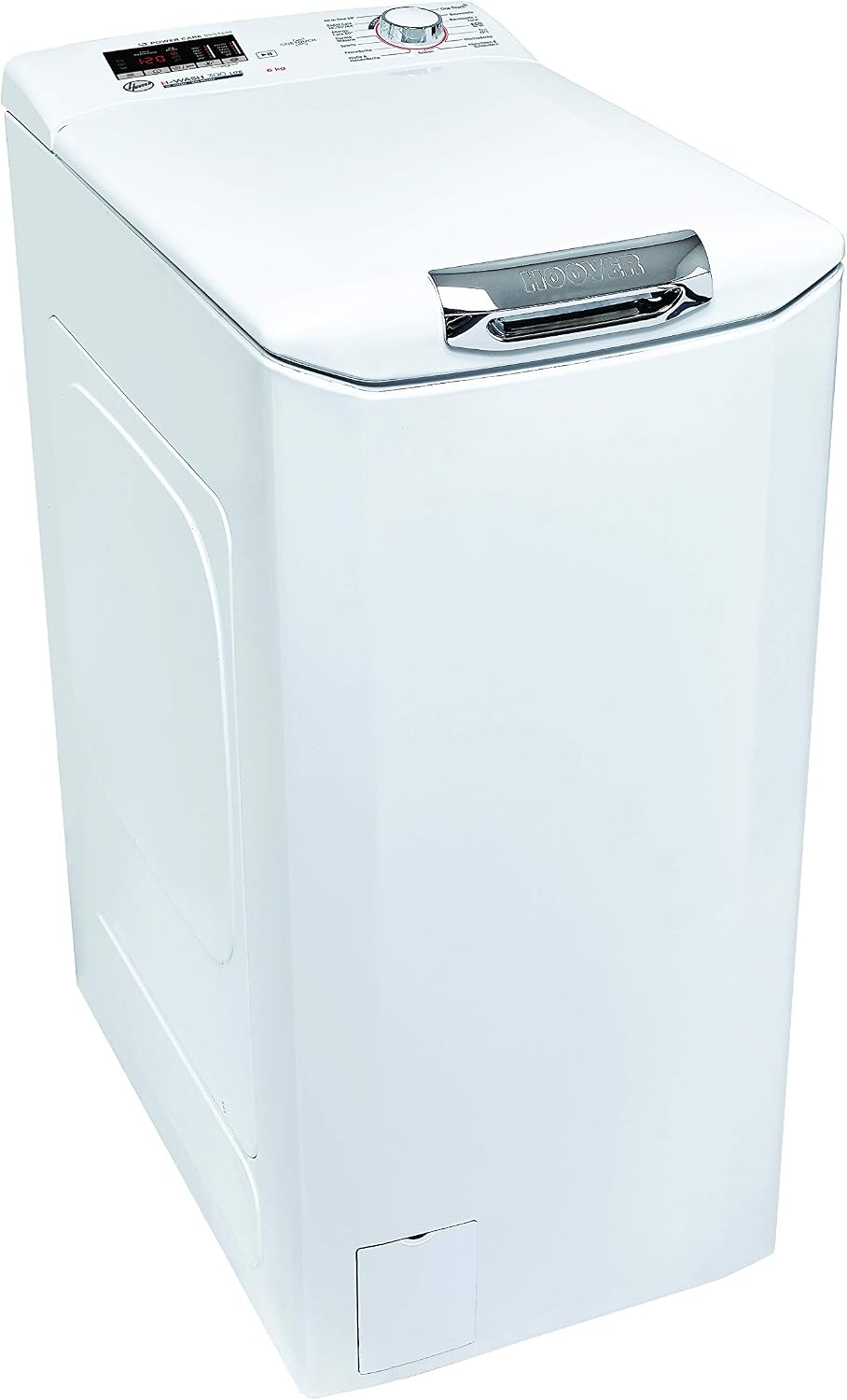 Hoover H-WASH 300 H3TC1062DACE/-84 Waschmaschine Toplader / 6 kg / 1000 U/Min/Power Care System/Gentle Touch Öffnungsmechanismus/All in One