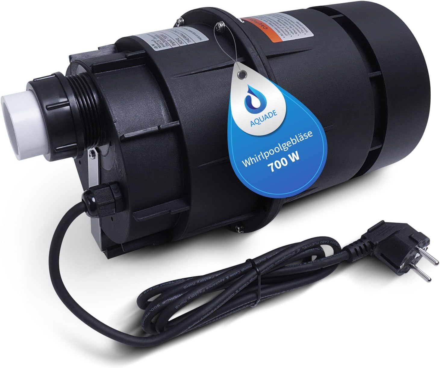 AQUADE Whirlpoolluftgebläse Leise Pneumatisch 700 W, Luftgebläse Außenwhirlpool/Garten/Outdoor Whirlpool Gebläse: 700 W 230 V