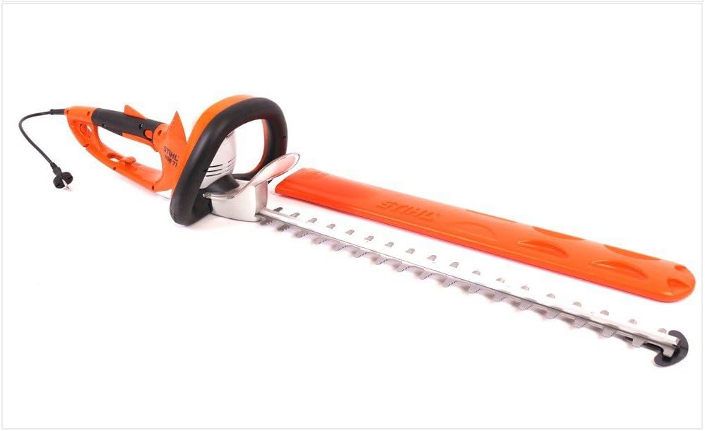 STIHL HSE 71 Elektro-Heckenschere 600 W, 60 cm Schnittlänge, 36 mm Zahnabstand, 2800 min−1, 220–240 V, 5-fach Drehgriff, Kabelzugentlastung