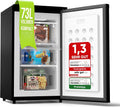 Stillstern Gefrierschrank C, 73 l, Türanschlag r./l. Tiefkühlschrank Klein Schwarz, Stufenlos reg. Temp., Kleine Tiefkühltruhe
