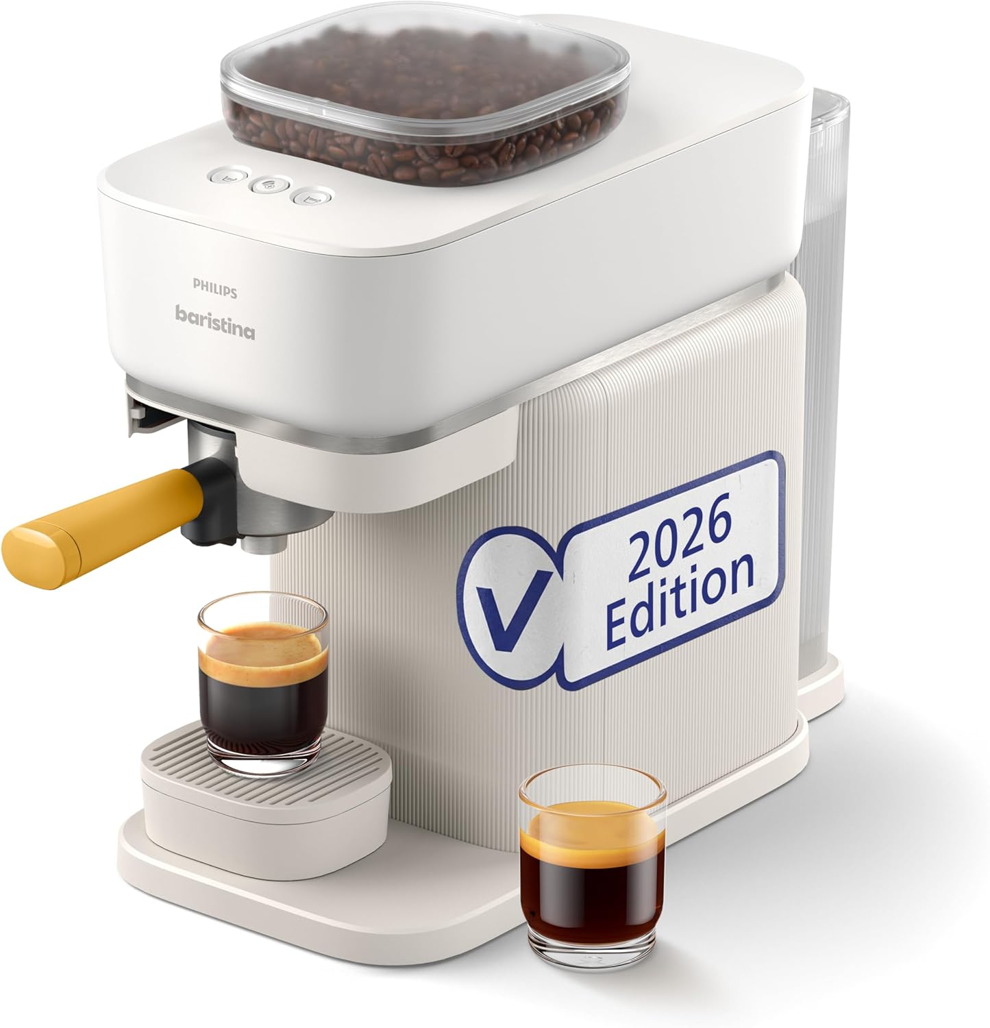 Philips Baristina Espressomaschine, BAR305/03, Automatisches Mahlen, Tampen & Brühen, 16 Bar, Kaffeemaschine mit Mahlwerk & Siebträger