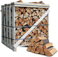 JSM-Brennholz Brennholz Buche Grill, Scheitänge 25 cm / 33 cm, 1, 6 SRM/ 1RM, Smoker (Scheitlänge 25 cm), 1 Palette, für Kamin, Ofen, Braun