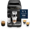 De'Longhi Magnifica Evo, ECAM292.81.B, Schwarz, Perfetto Kaffeevollautomat mit LatteCrema-Milchaufschäumer, 7 One-Touch-Getränke, Cappuccino