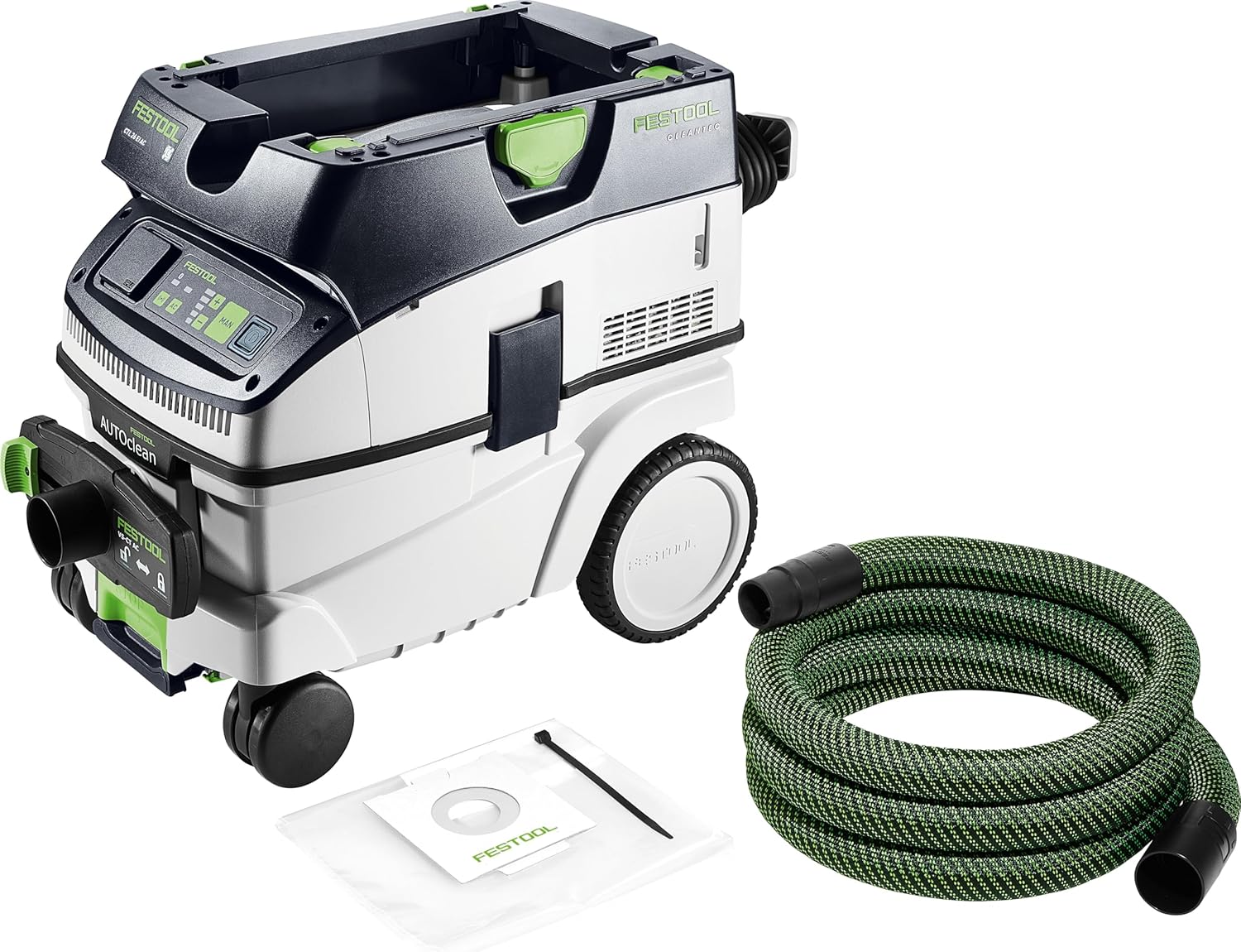 Festool Absaugmobil CLEANTEC CTL 26 Stabstaubsauger, Leistungsaufnahme 350, Volumenstrom 3, Unterdruck 24, 1 200 W Max, 900, 00 l, App-Steuerung