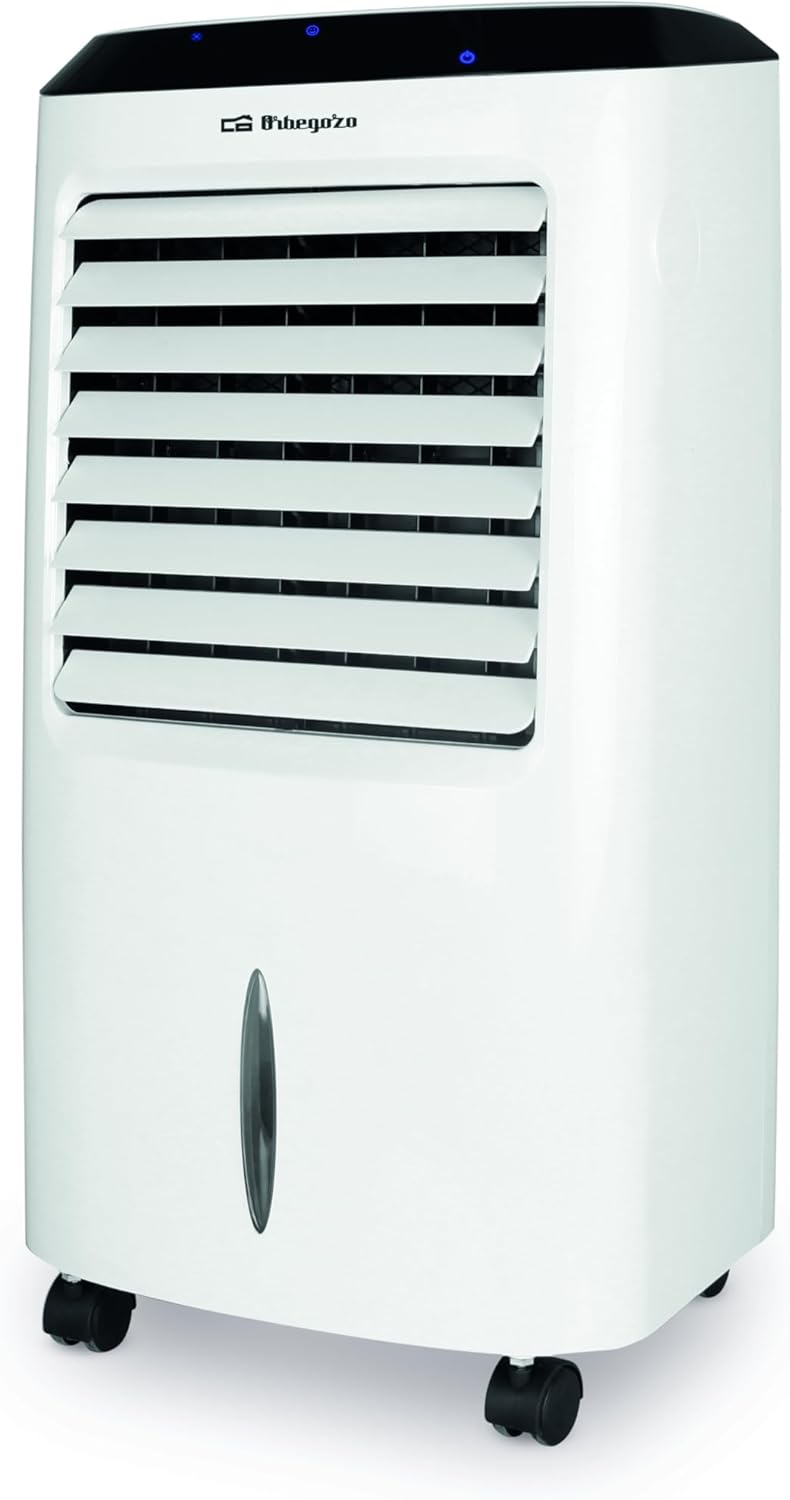 Orbegozo Air 52 Luftkühler 3-in-1,3 Stufen, Tank von 10 l, 65 W, Fernbedienung, Kühlakkus