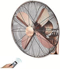 JKJZSALJ Neigbarer Industrie-Wandventilator mit Fernbedienung, 90° Oszillation, 26- oder 31-Zoll, für Zuhause Und Gewerbe, Vollkupfermotor