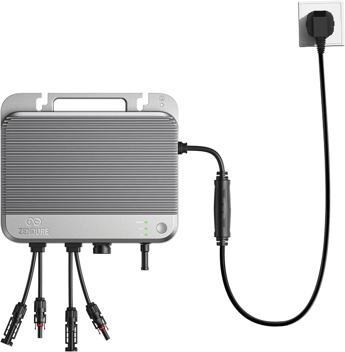 Zendure SolarFlow 800, 1200 W Solar Eingang, 800 W AC Eingang/Ausgang, Mikrowechselrichter für Balkonkraftwerk, Schwache Lichterzeugung, TOU, APP